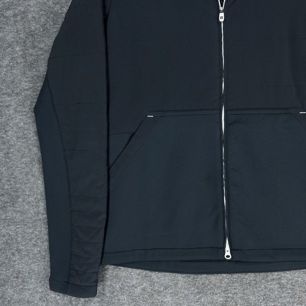 FootJoy Quiltted Jacket Mens S Black Full Zip Golf FJ Ansley Golf Club - Picture 4 of 11
